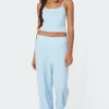 Petal Printed Waffle Pants