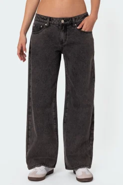 Petite Raelynn Washed Low Rise Jeans
