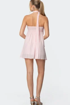 Pheona Strapless Scarf Mini Dress
