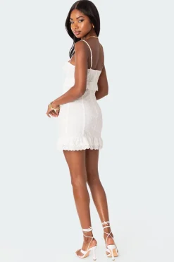 Philippa Embroidered Cotton Mini Dress