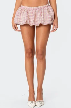 Plaid Bubble Micro Skort