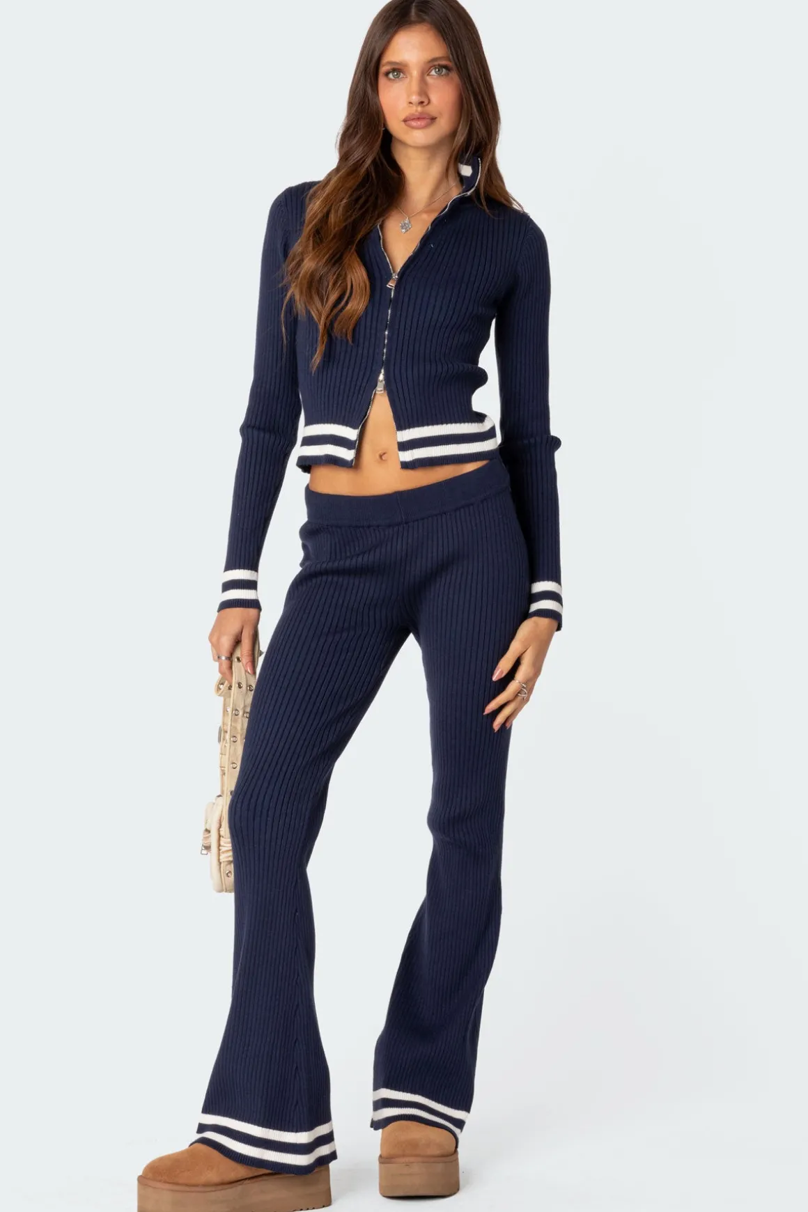 Pluto Ribbed Cardigan
