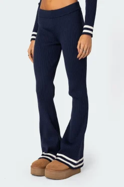 Pluto Ribbed Flared Pants