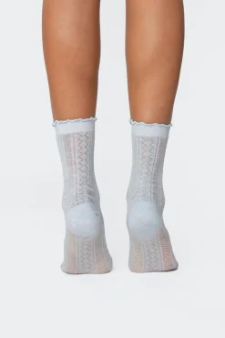 Pointelle Socks