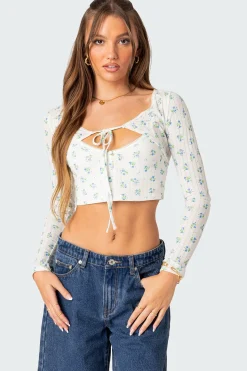 Pointelle Two Piece Shrug Top
