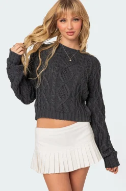 Poppy Cable Knit Sweater