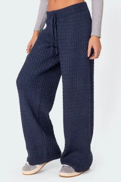 Portia Relaxed Cable Knit Pants