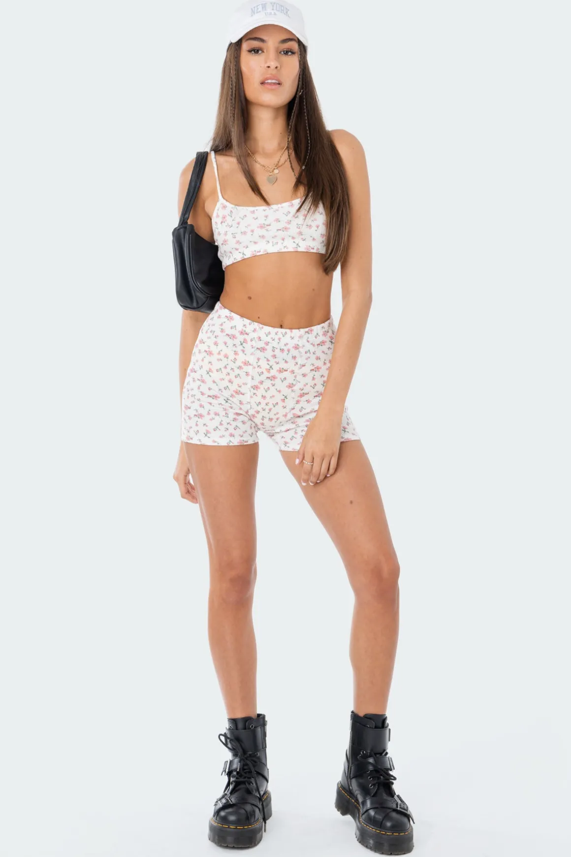 Primrose Waffle Crop Top