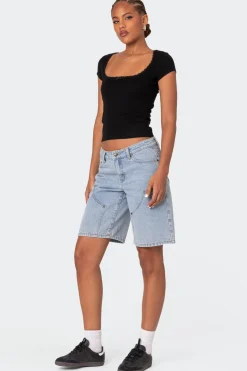 Priscilla Lace Trim T Shirt