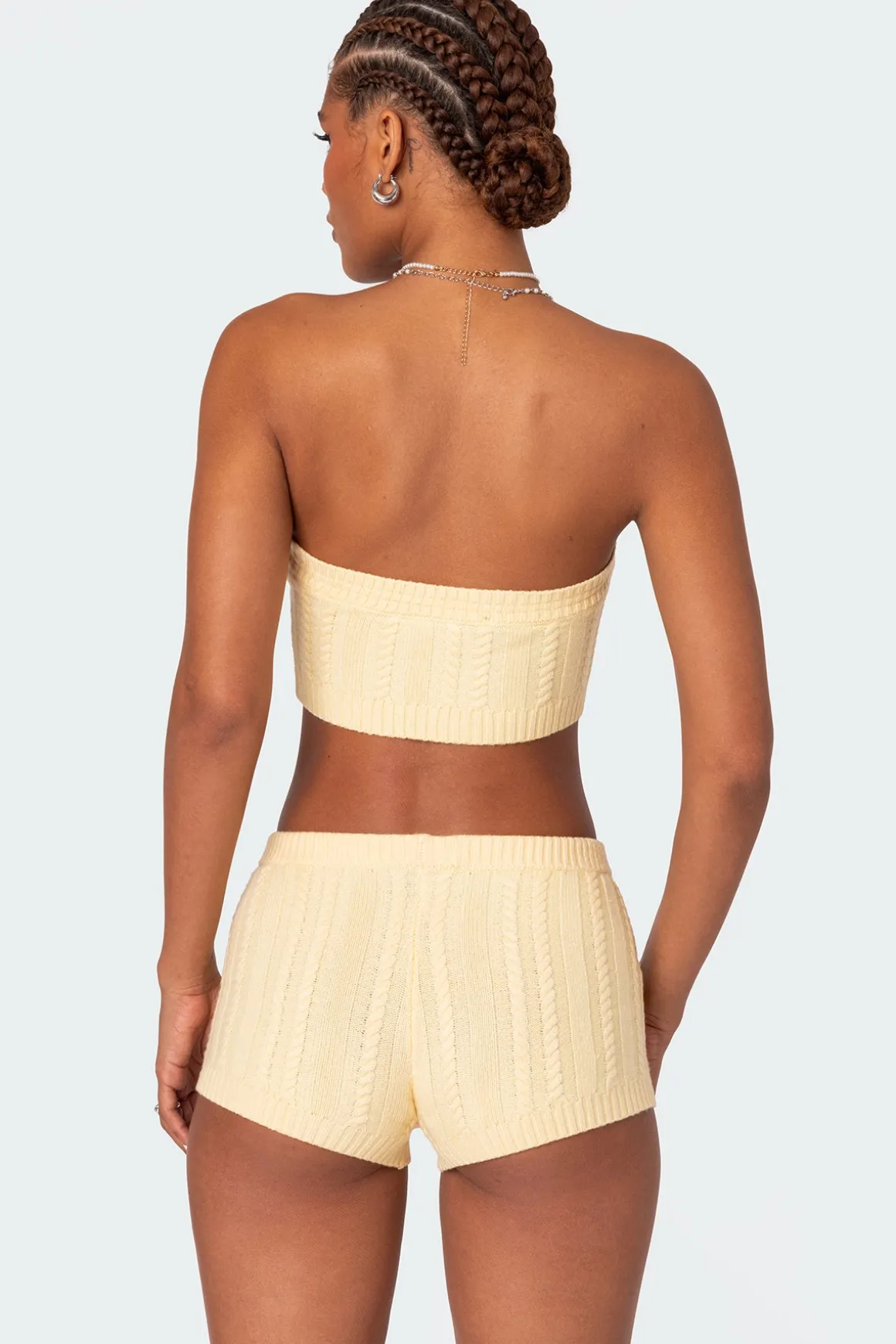 Raegan Cable Knit Bandeau Top
