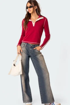 Raelynn Washed Low Rise Jeans
