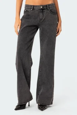 Raelynn Washed Low Rise Jeans