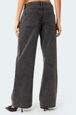 Raelynn Washed Low Rise Jeans