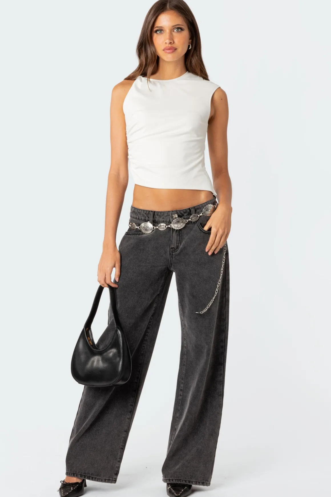 Raelynn Washed Low Rise Jeans