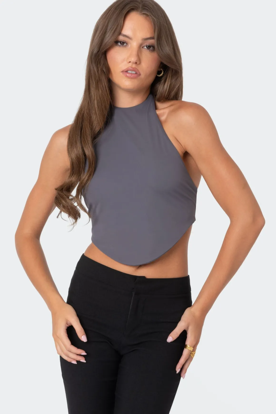 Raine Curved Halter Top