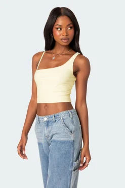 Reece Asymmetric Strap Crop Top