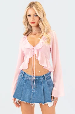 Reese Chiffon Ruffle Top