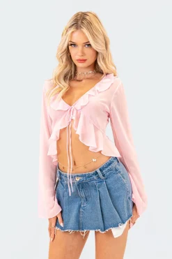 Reese Chiffon Ruffle Top