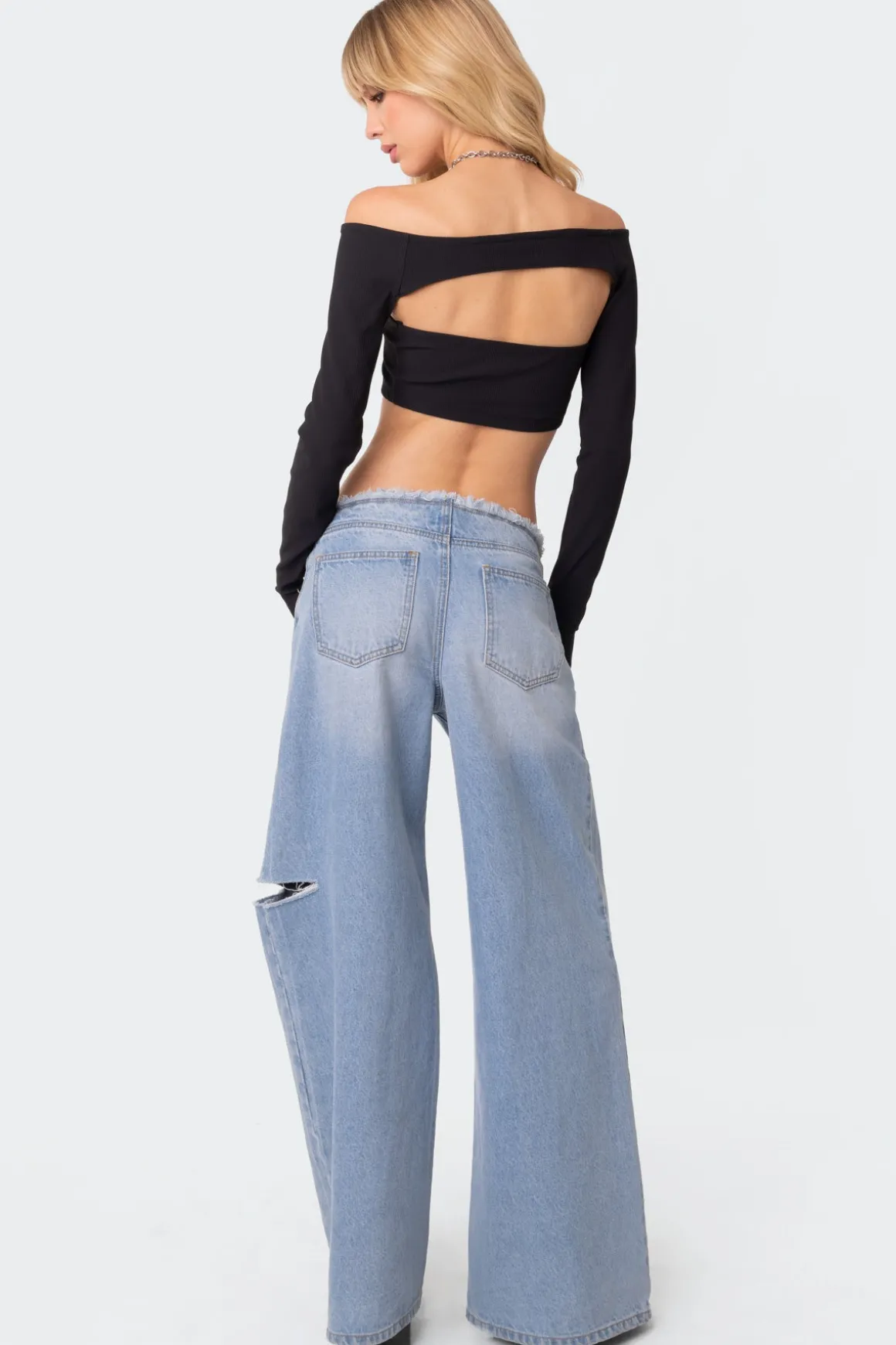 Reign Two Piece Ribbed Crop Top