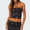 Rhinestone Bow Tube Top