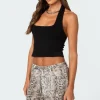 Ribbed Halter Top
