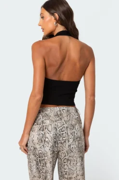 Ribbed Halter Top