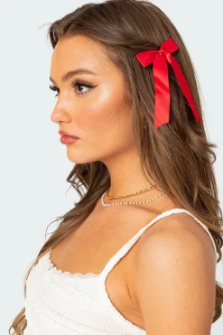 Ribbon Bow Hair Clip Pack