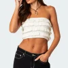 Robin Ruffle Knit Tube Top
