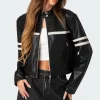 Rockstar Oversized Faux Leather Jacket