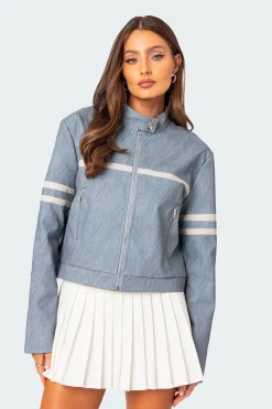 Rockstar Oversized Faux Leather Jacket