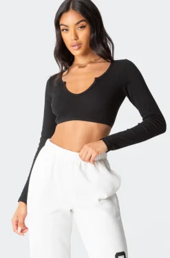 Romance Ribbed Crop Top