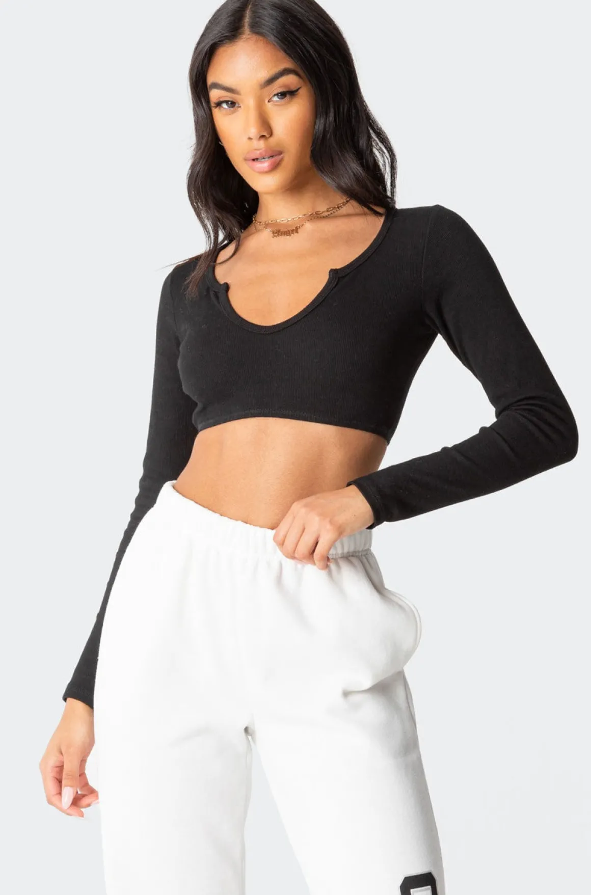 Romance Ribbed Crop Top