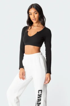 Romance Ribbed Crop Top