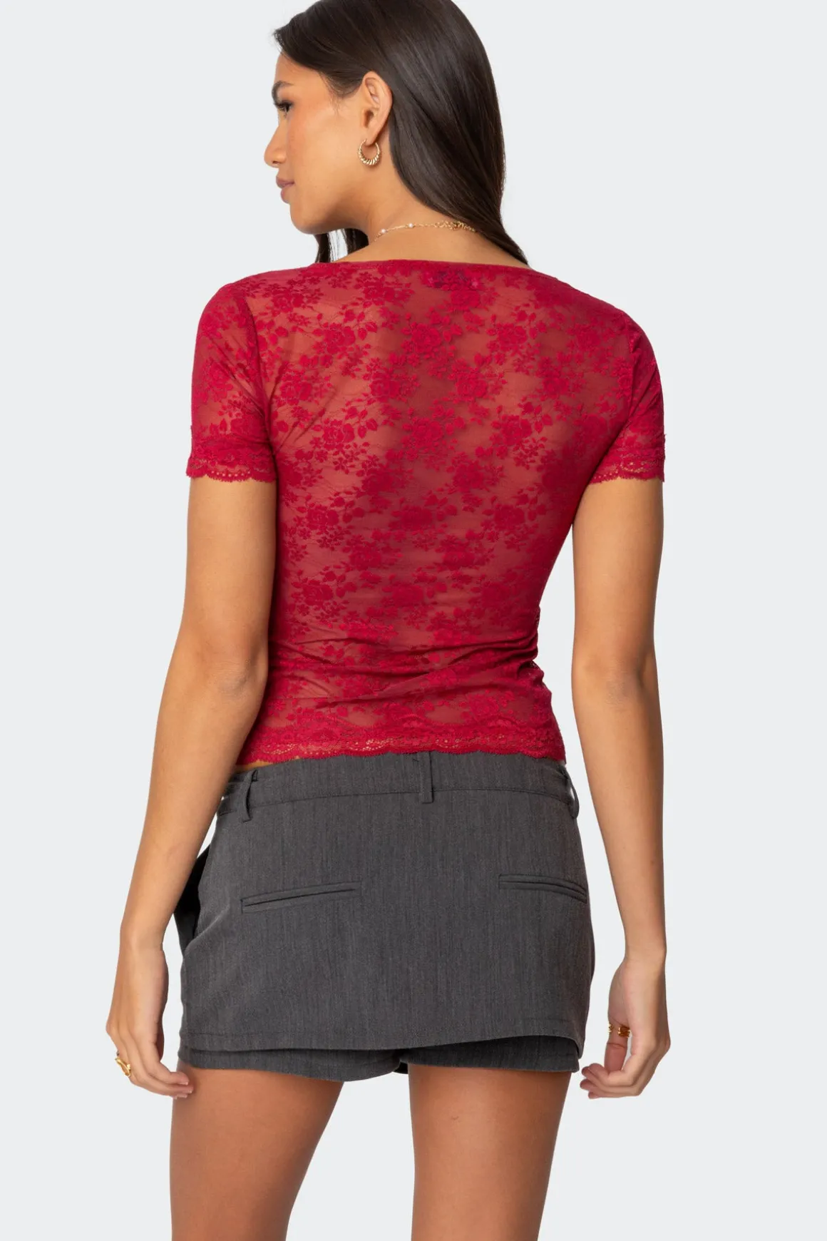 Roxana Sheer Lace Top
