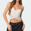 Ruby sheer lace tank top