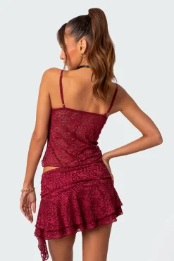 Ruby Sheer Lace Tank Top