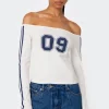 90'S Off Shoulder Long Sleeve T Shirt