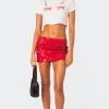 Sabina Low-Rise Sequin Mini Skirt