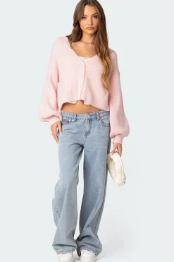 Sabrina Chunky Knit Cropped Cardigan