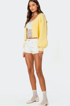 Sabrina Chunky Knit Cropped Cardigan