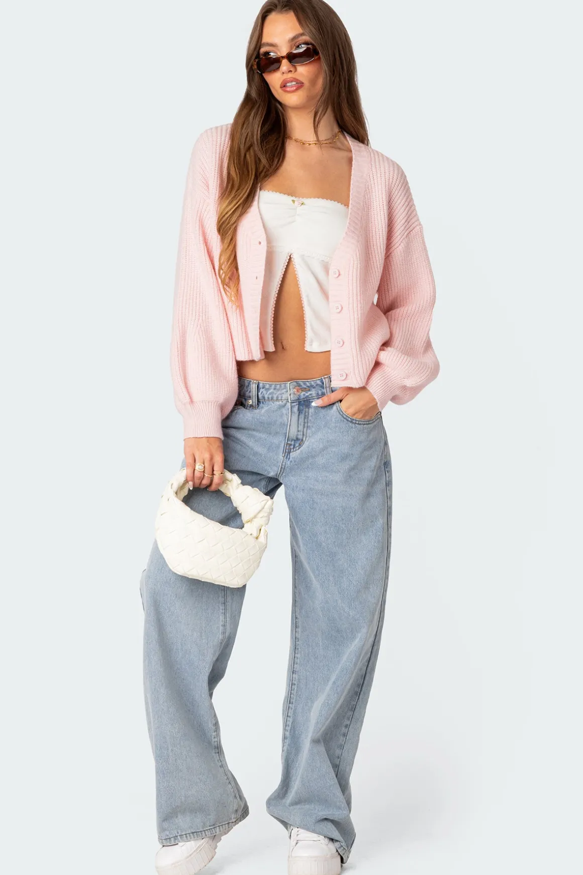 Sabrina Chunky Knit Cropped Cardigan