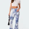 Saint Printed Flared Jeans