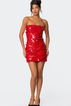 Samba Sequin Strapless Mini Dress