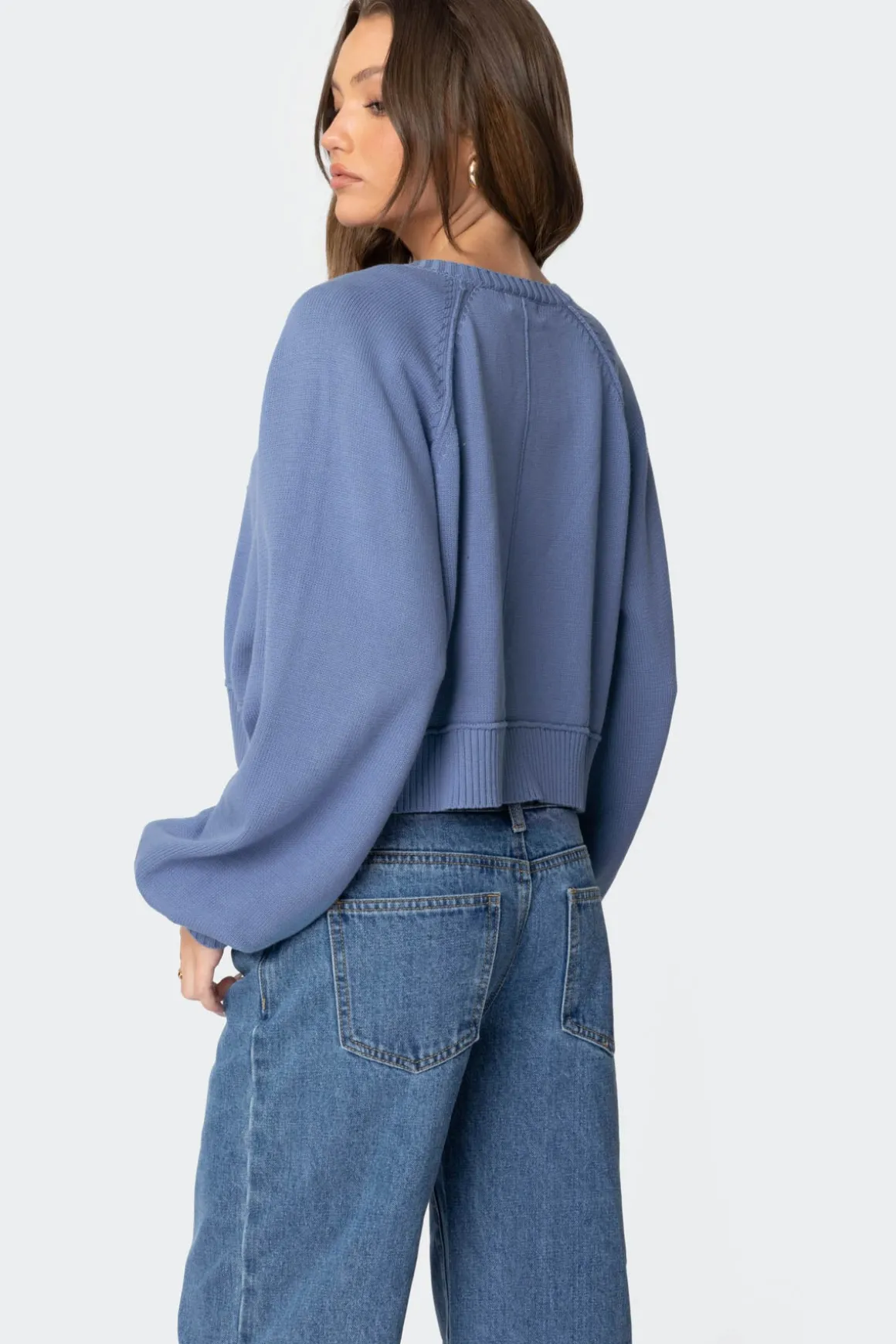 Sammi Puff Sleeve Knit Cardigan