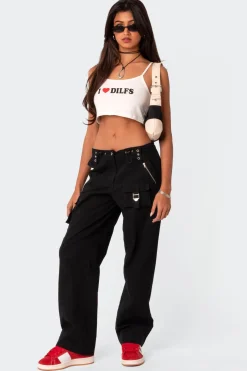 Saphire Low Rise Cargo Pants
