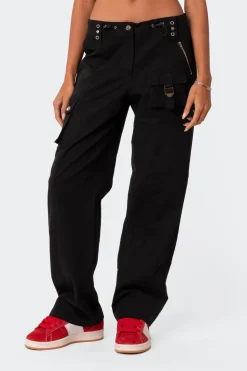 Saphire Low Rise Cargo Pants
