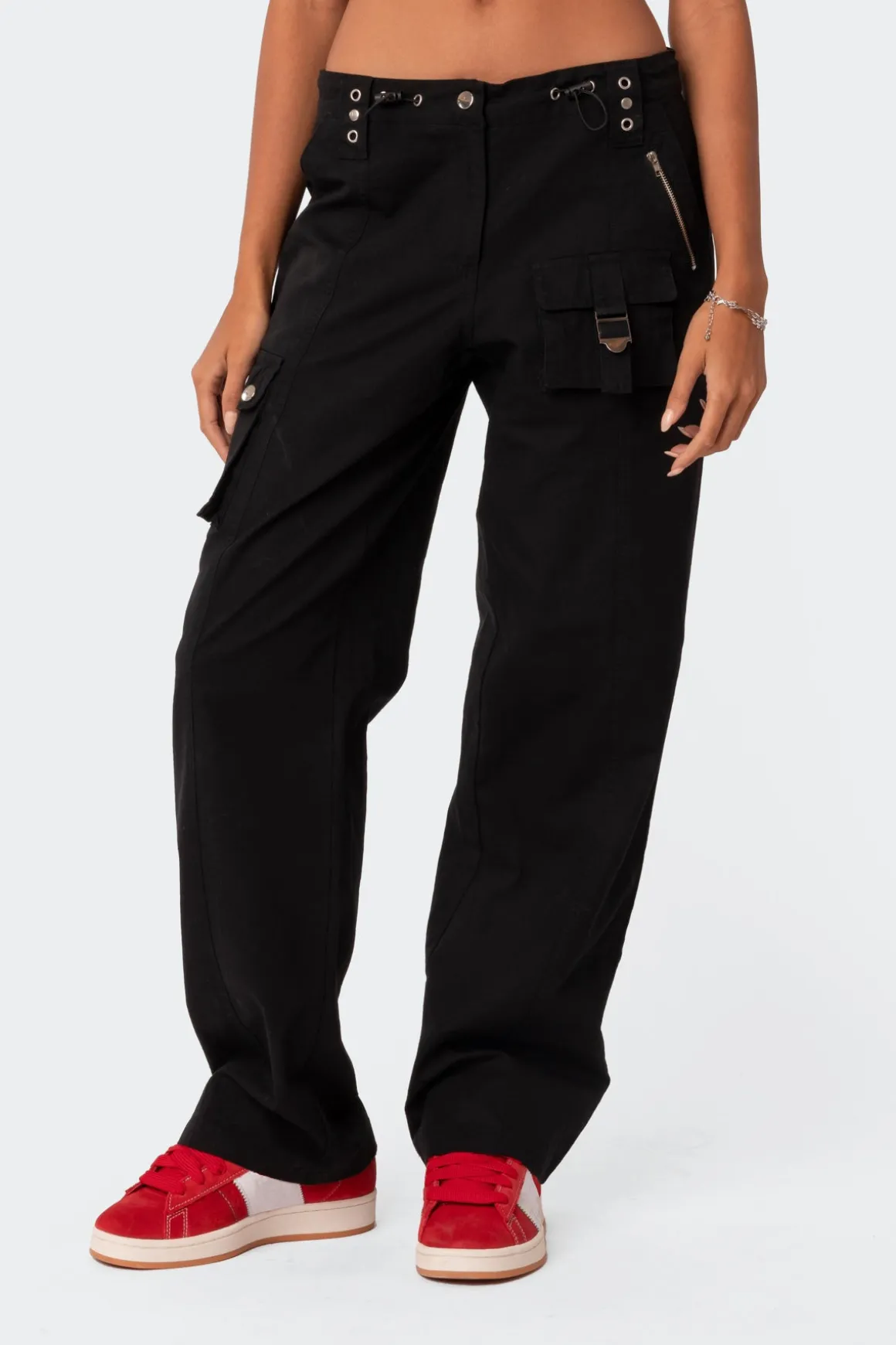 Saphire Low Rise Cargo Pants
