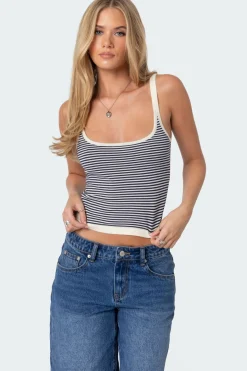 Saylor Striped Knit Tank Top
