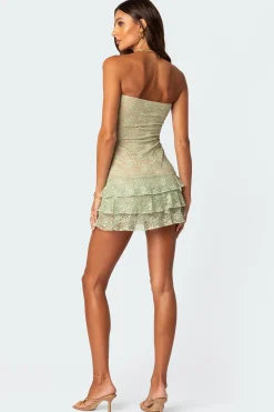 Scarlet Layered Lace Mini Dress