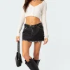 Scarlett Washed Denim Mini Skirt